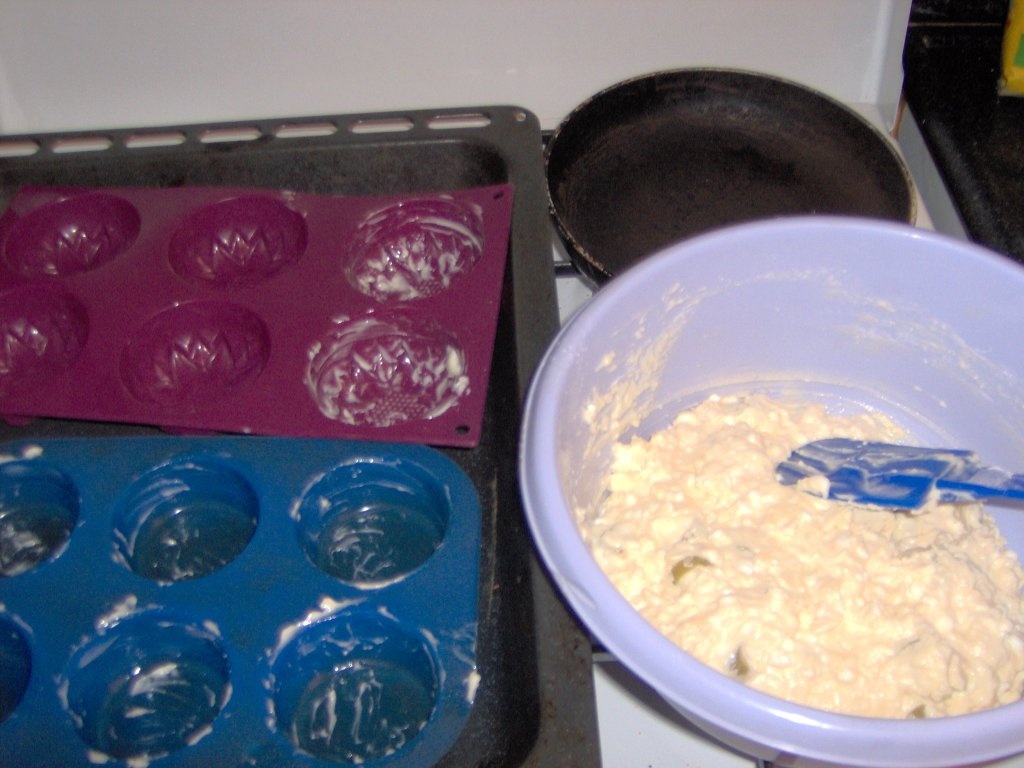 Mafinim cu branza si masline