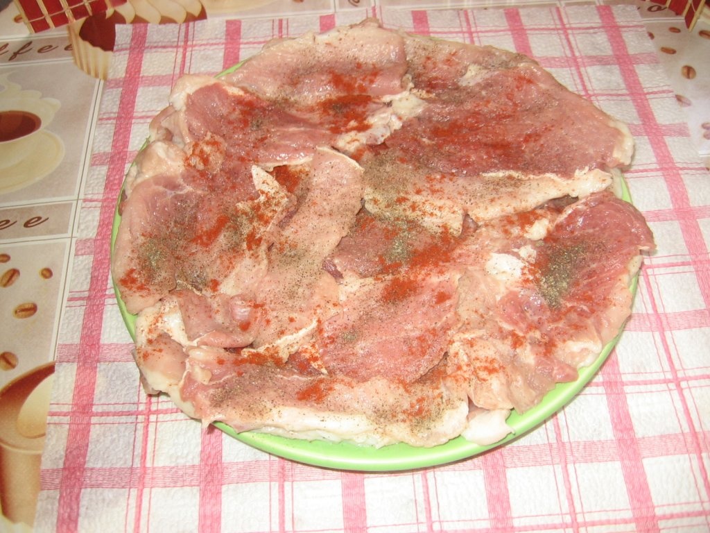 File de porc cu ciuperci