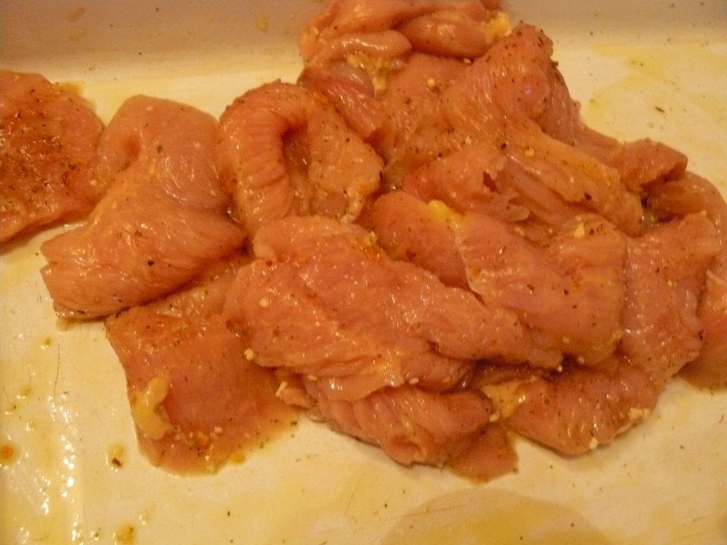 Piept de curcan cu galbiori