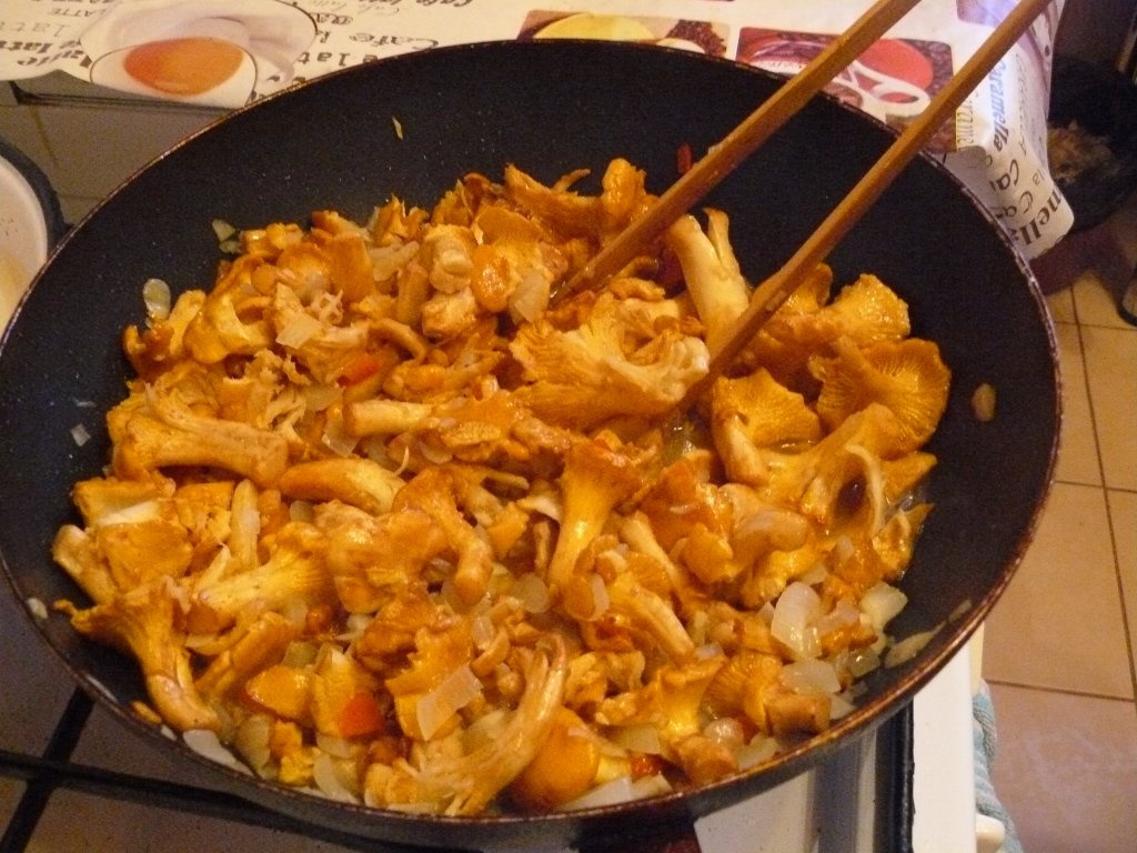 Piept de curcan cu galbiori