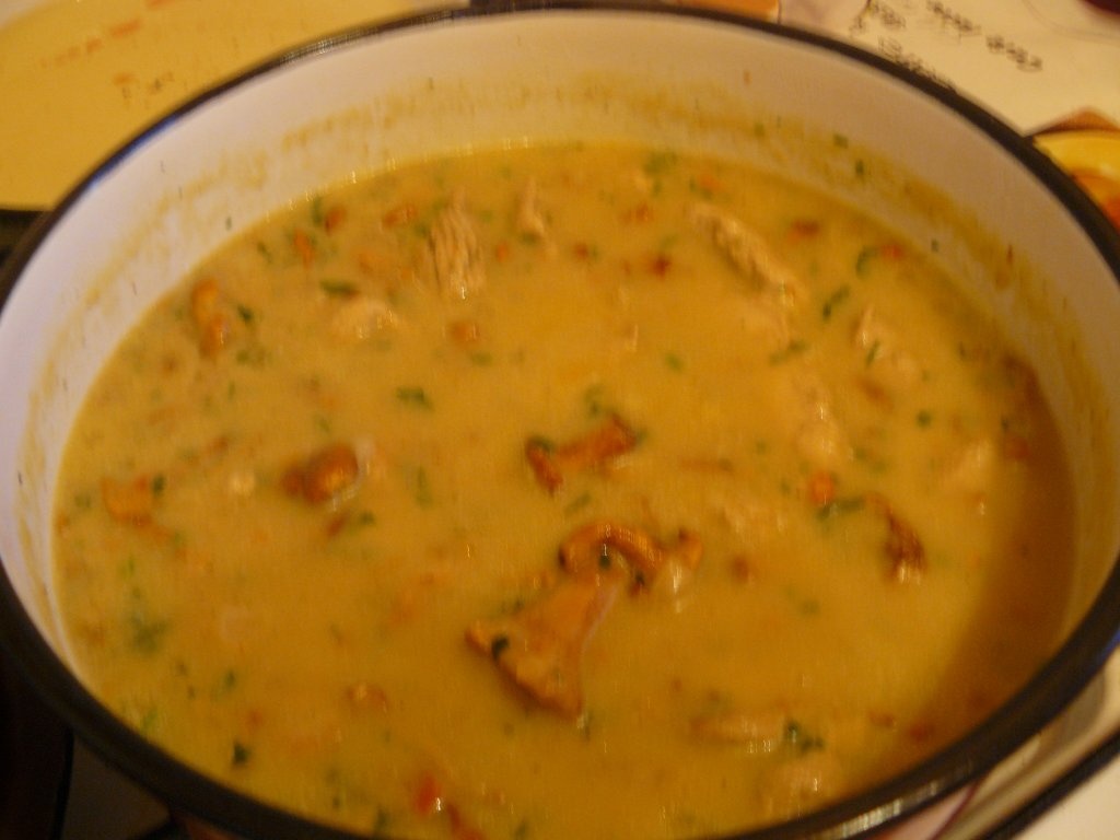 Piept de curcan cu galbiori