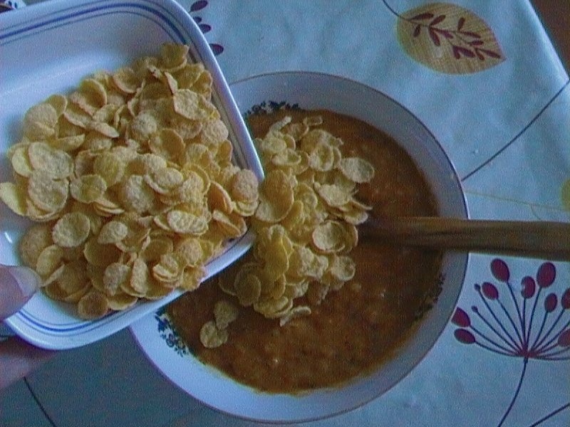 Crochete cu fulgi de porumb