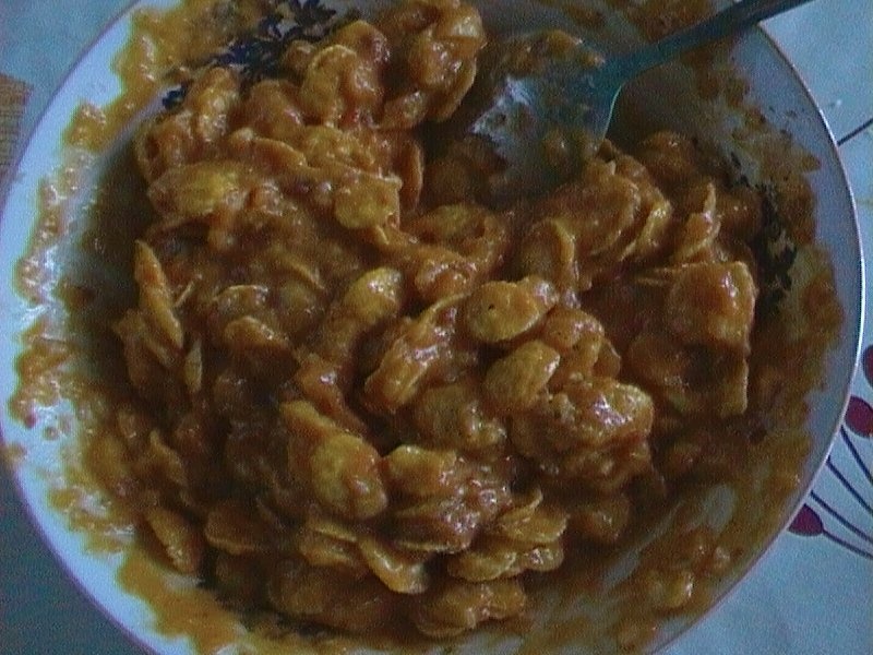 Crochete cu fulgi de porumb