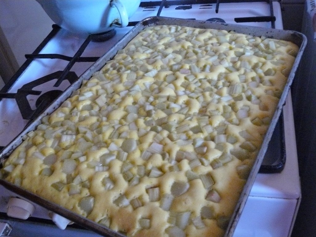 Prajitura cu rubarba si bezea