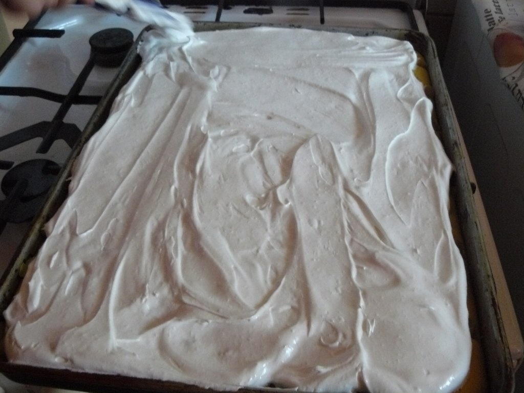 Prajitura cu rubarba si bezea