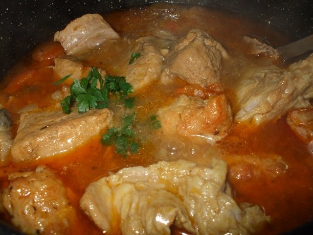 Friptura de vitel in vin