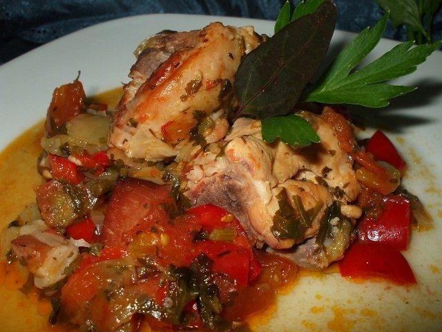 Pui basc cu ardei