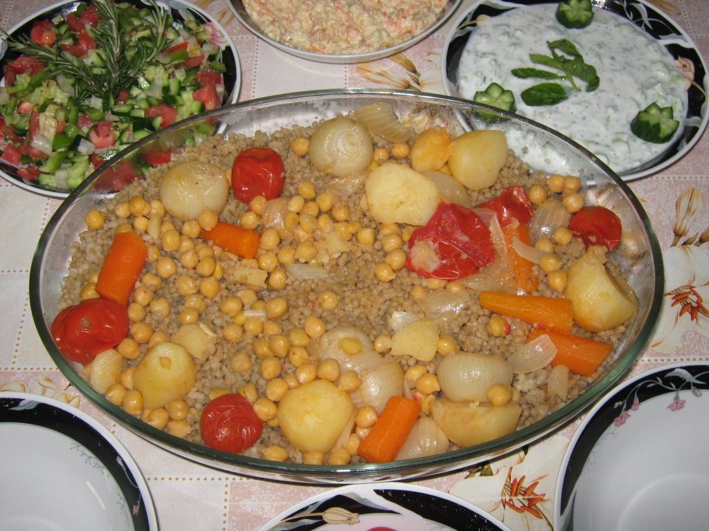 Maftoul cu pui- specific Palestinei