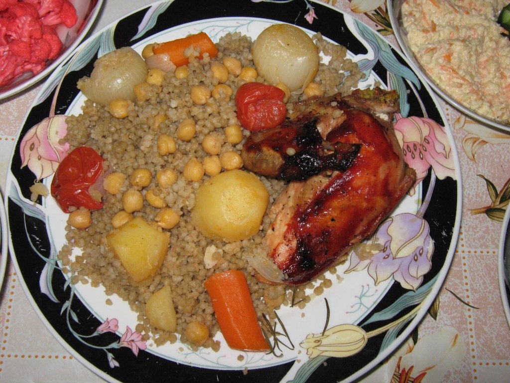 Maftoul cu pui- specific Palestinei