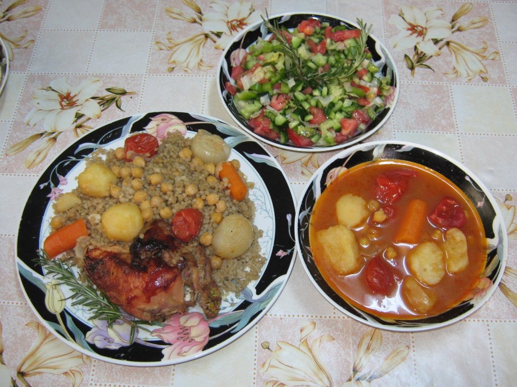 Maftoul cu pui- specific Palestinei