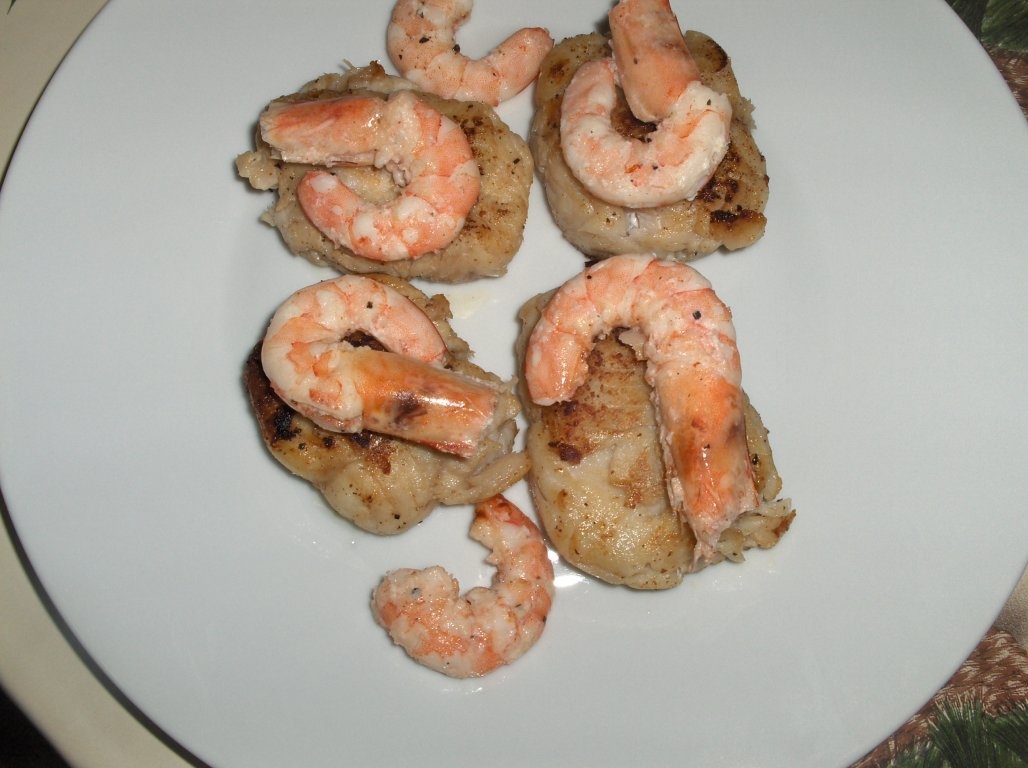 Medalioane de Pescada cu creveti