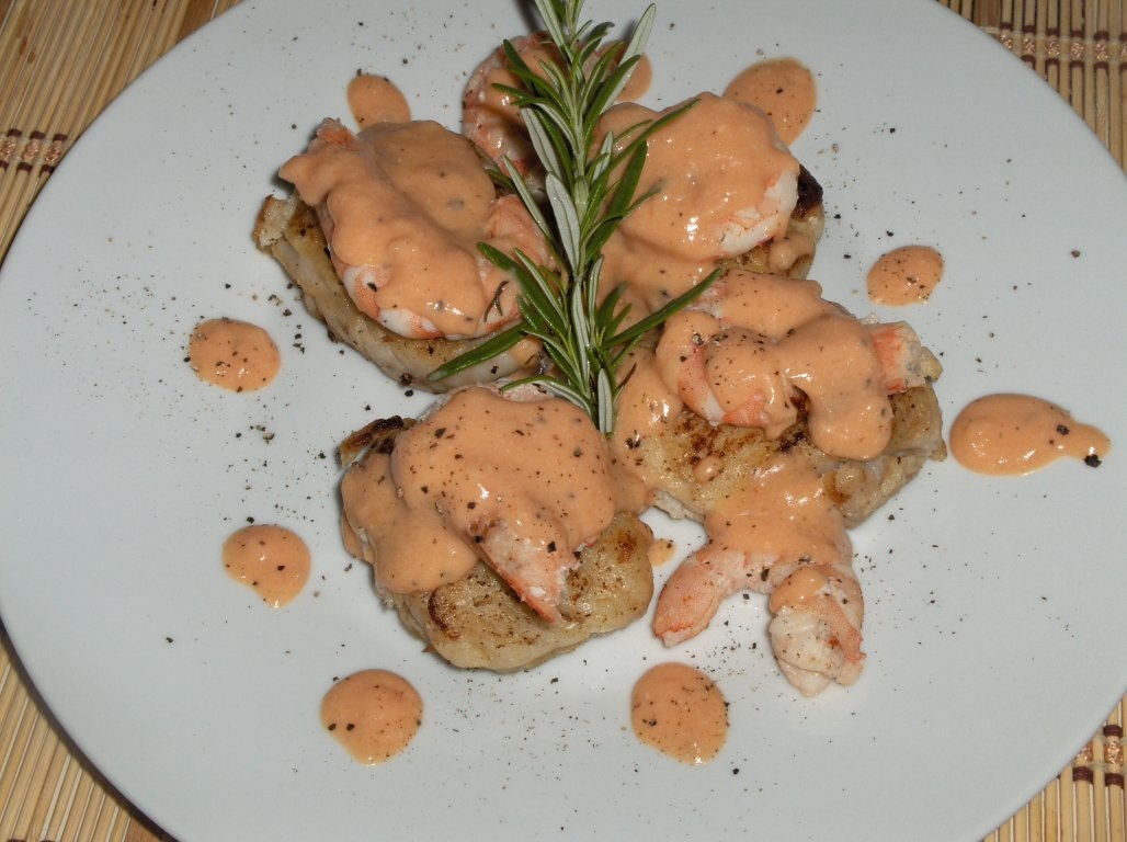 Medalioane de Pescada cu creveti