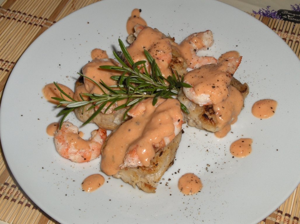 Medalioane de Pescada cu creveti