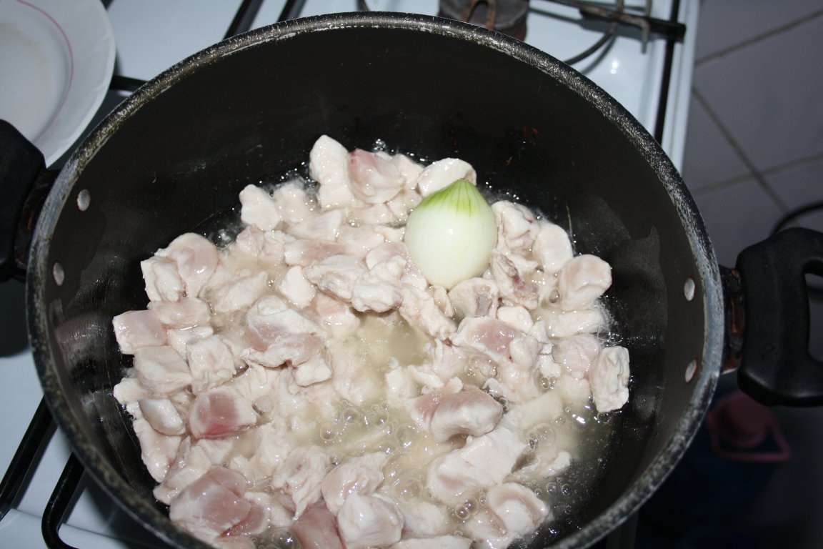 Ciulama de pui cu ciuperci