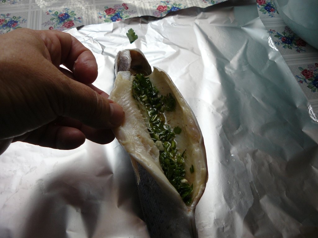 Păstrăvi în papiotă