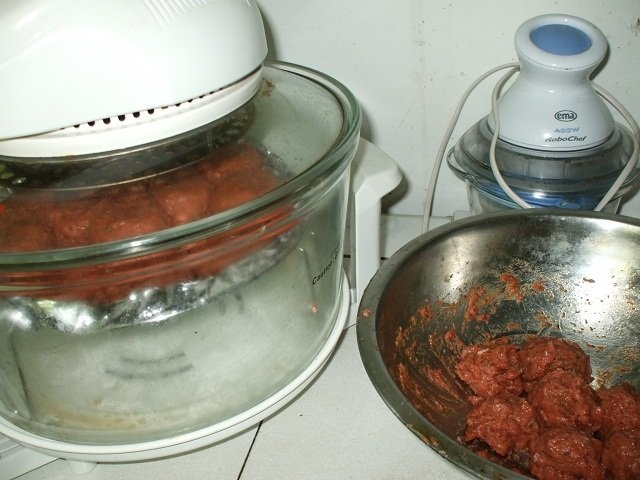 Chiftelute de curcan la cuptorul cu halogen