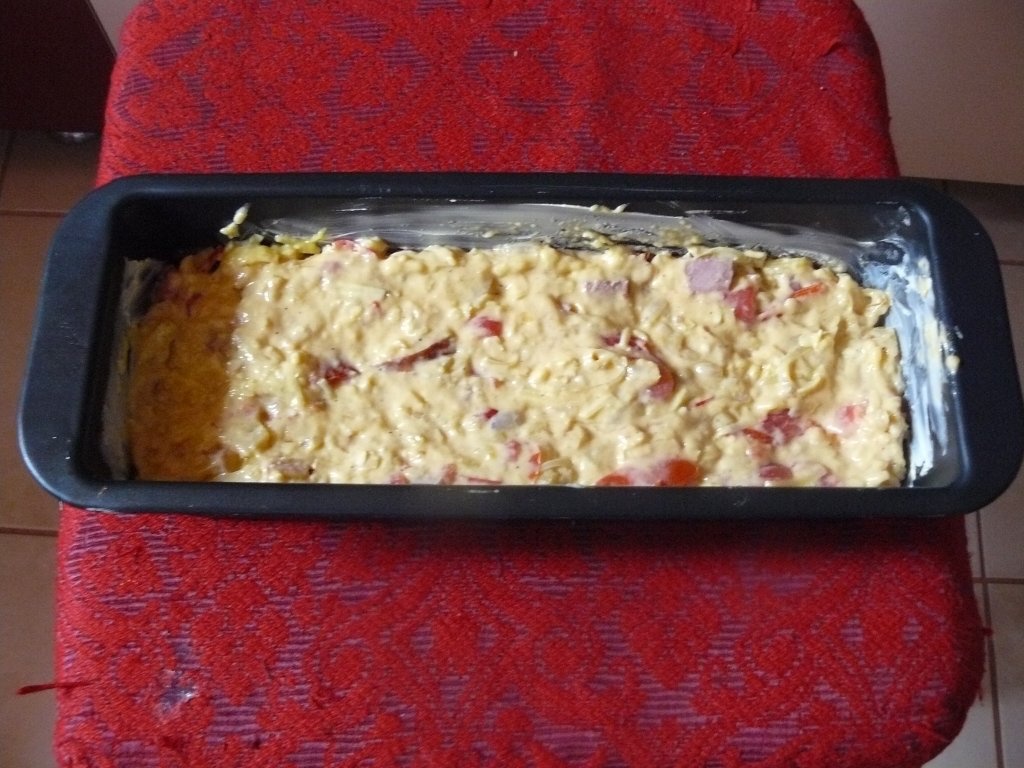 Chec sărat cu ceapă si bacon