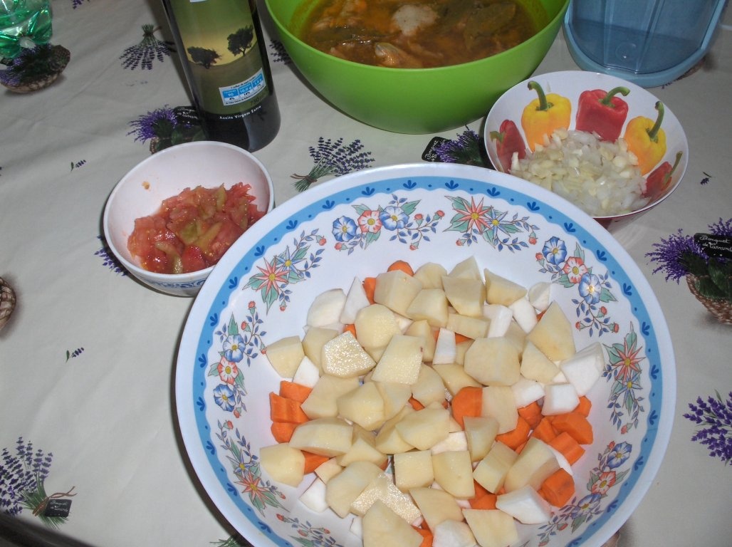 Pui cu Varzã de Bruxelle (Jardineira com Couves-de-Bruxellas)