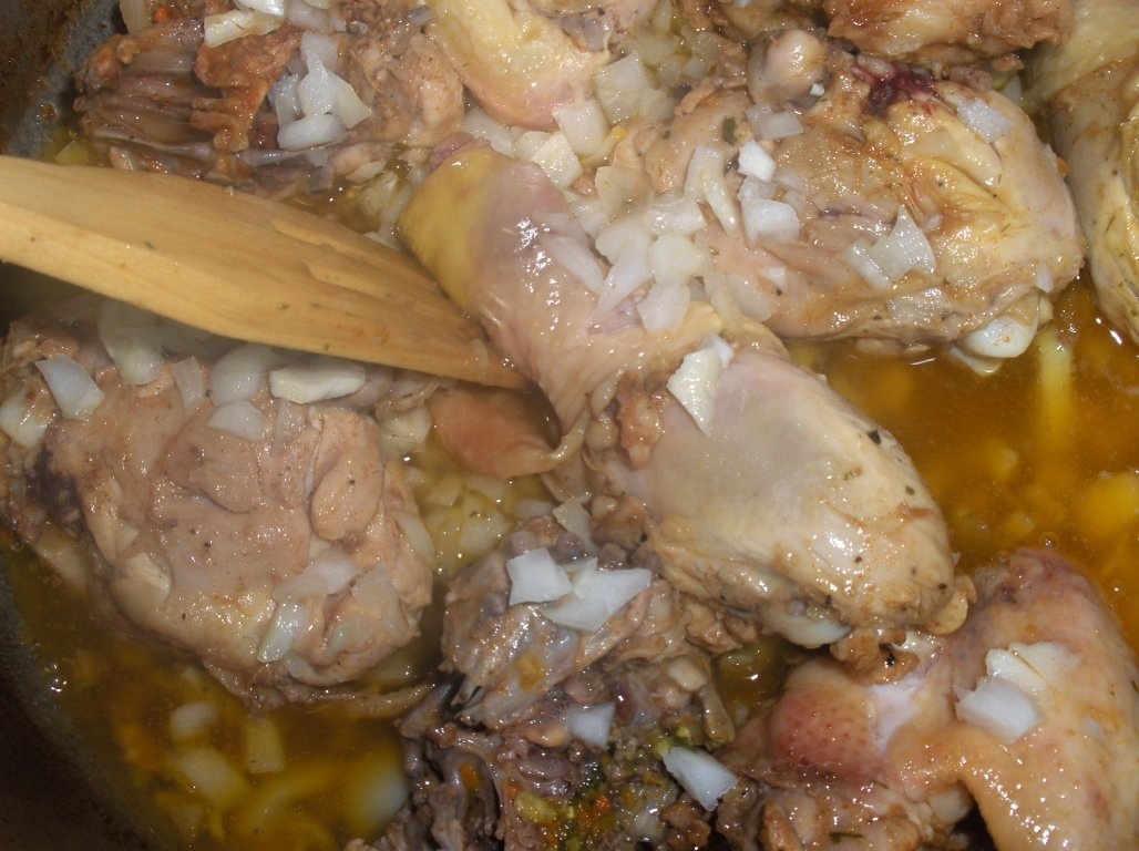 Pui cu Varzã de Bruxelle (Jardineira com Couves-de-Bruxellas)