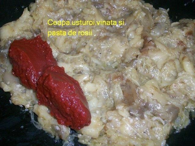 Salata de vinete(coapte) cu pasta de rosii(specific arab)