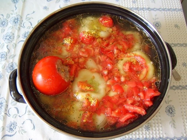 Ardei umpluti cu piept de pui