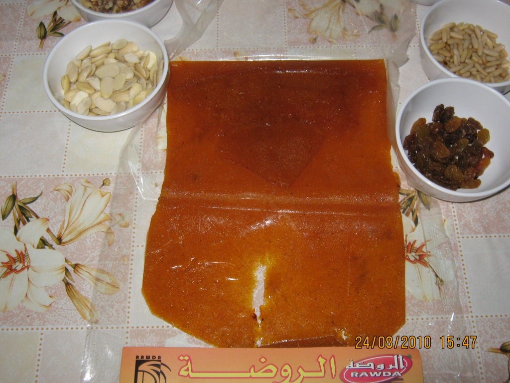 Halaweh gamardin-Budinca de caise uscate-specifica Ramadanului