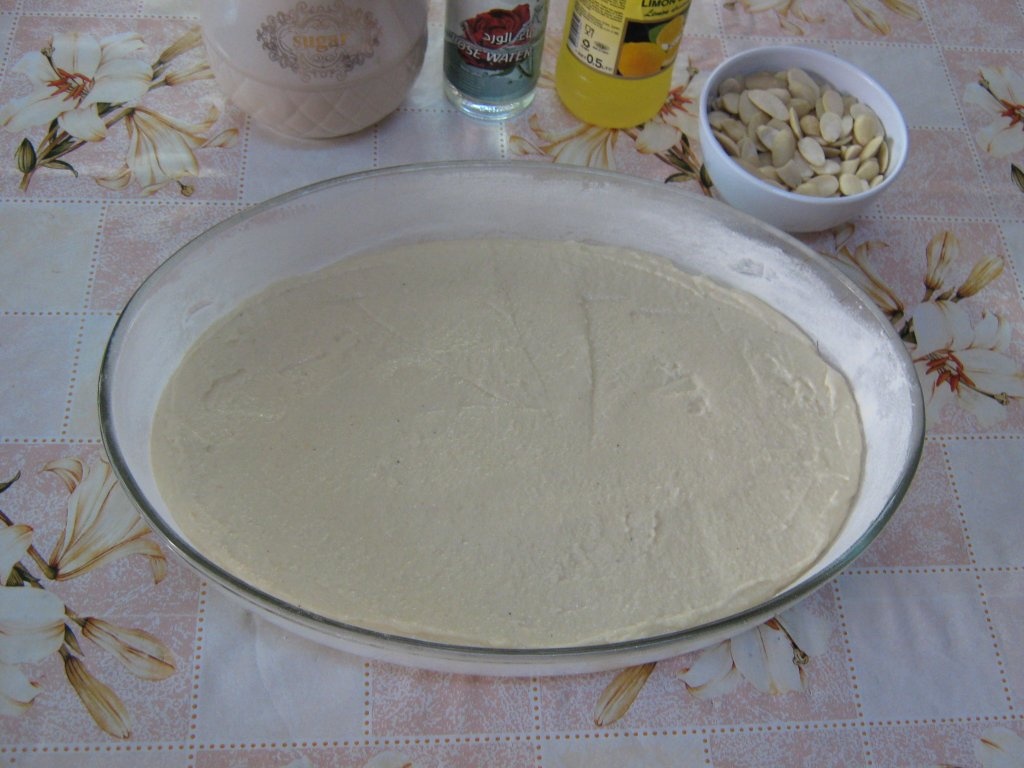 Basbousa- Prajitura de gris cu sirop de zahar-specifica tarilor arabe