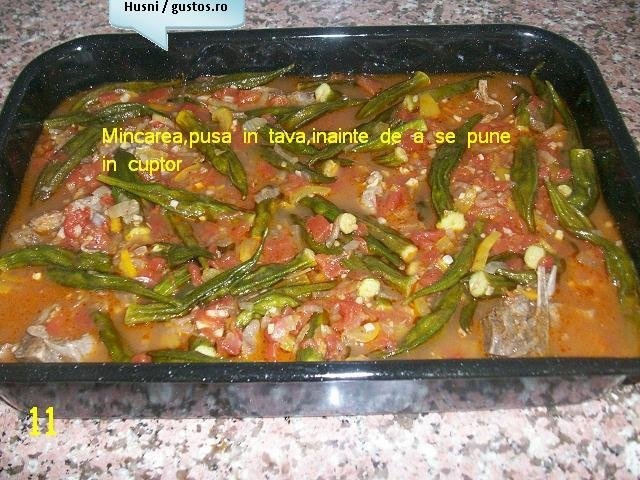 Mincare cu bame,in cuptor(specific arab)