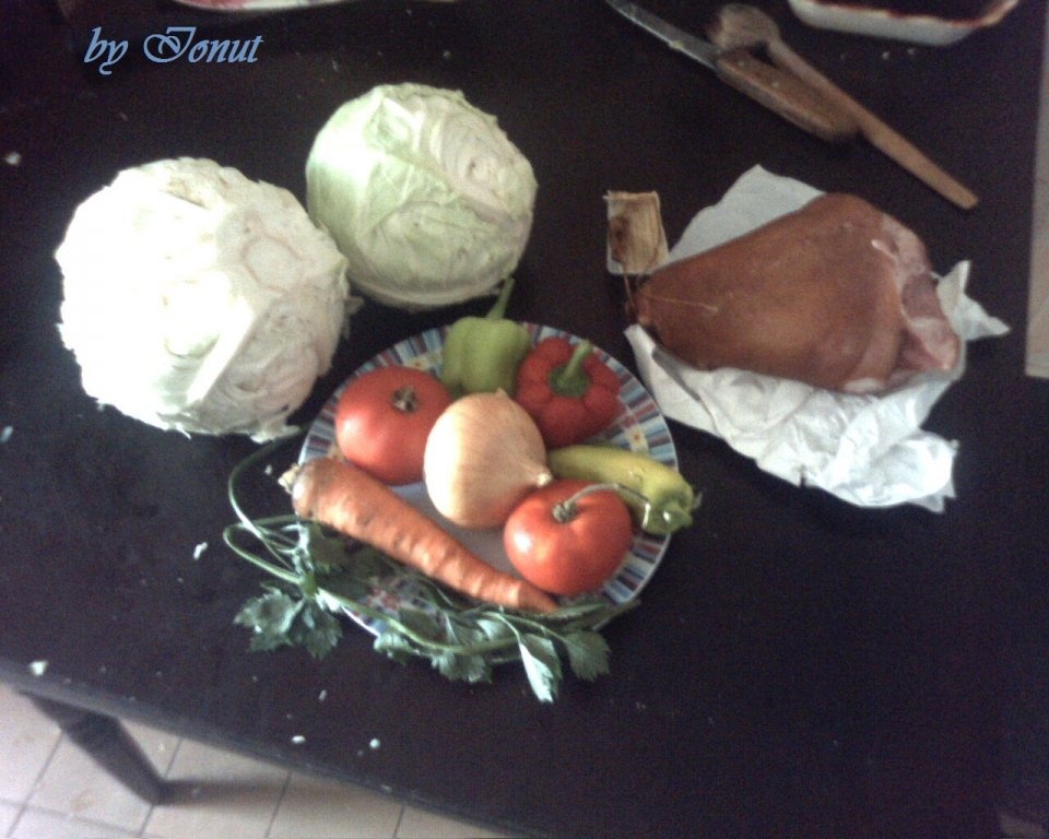 Varza cu ciolan afumat