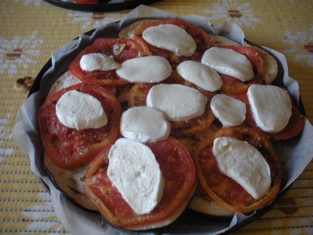Caprese cu vinete
