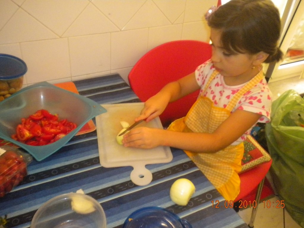 Piept de pui pane facut de fetita mea