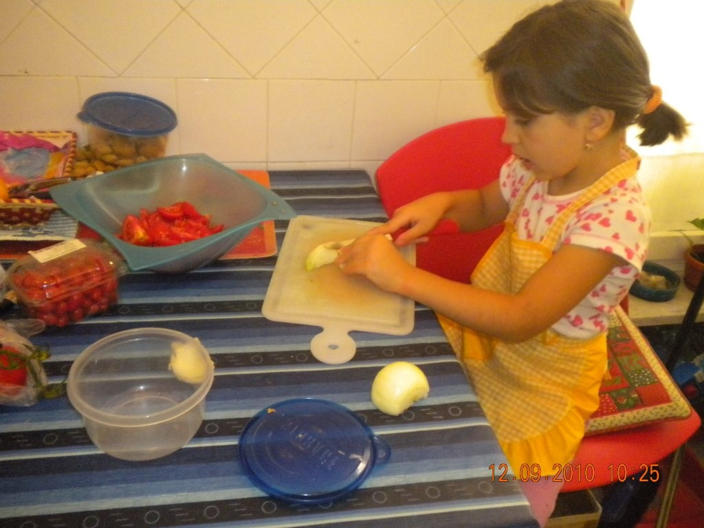 Piept de pui pane facut de fetita mea