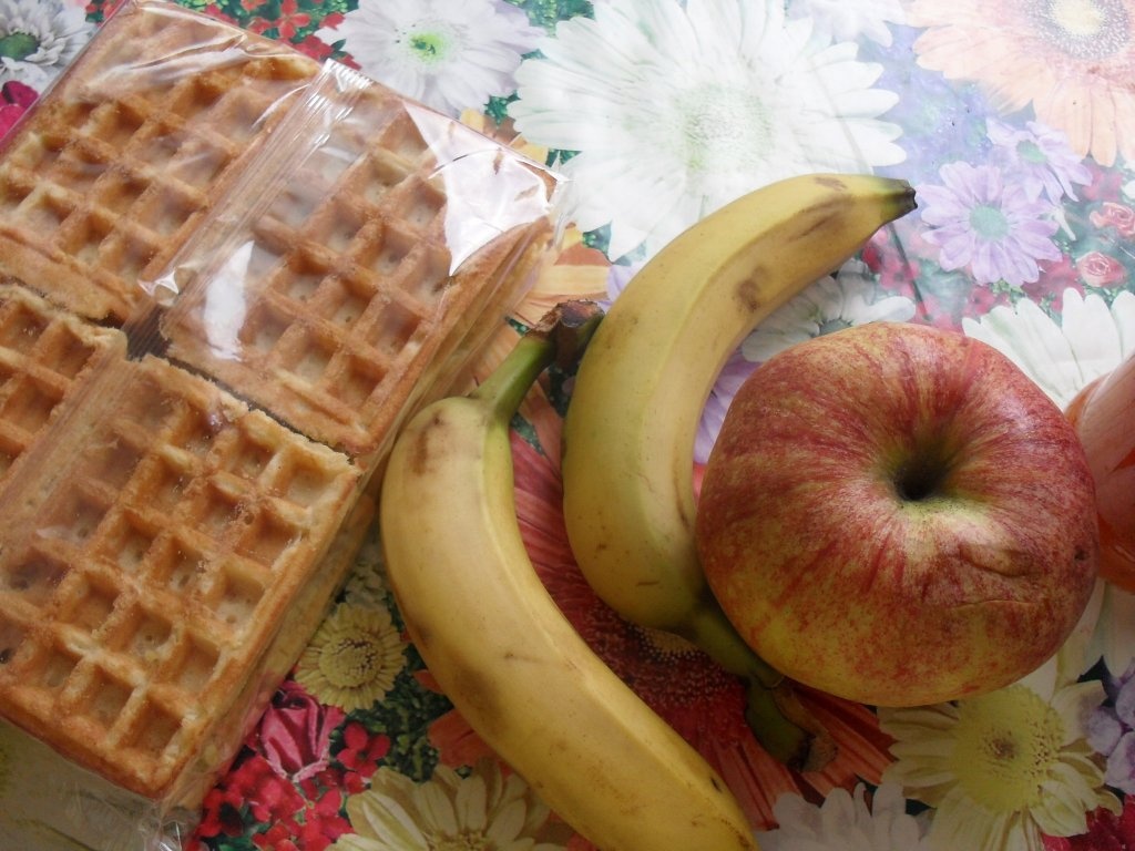 Wafe cu fructe proaspete