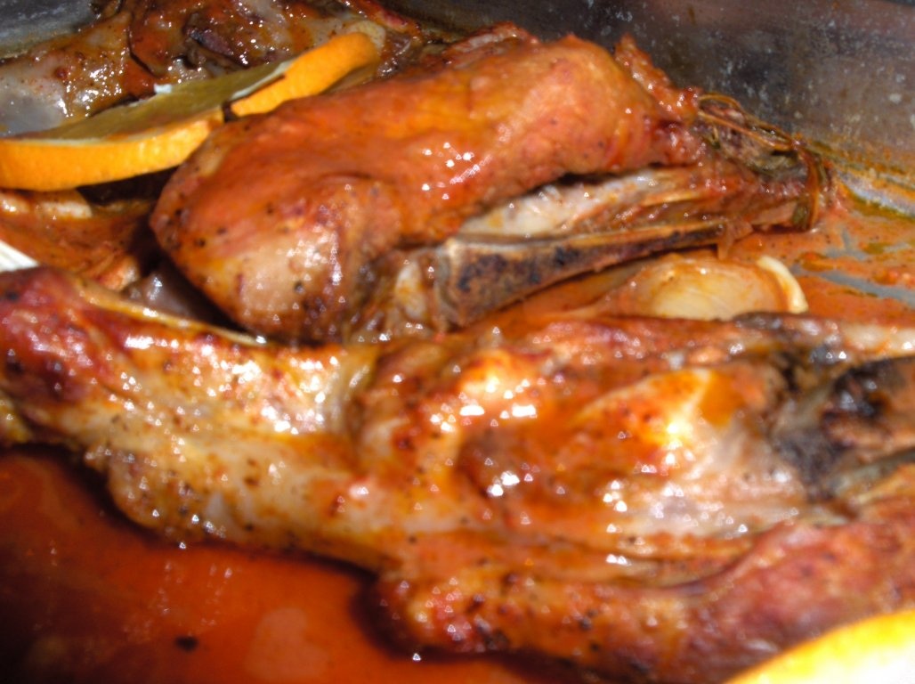 Coaste la cuptor cu cimbru de câmp si portocale (Entercosto no forno com tomilho e laranjas)