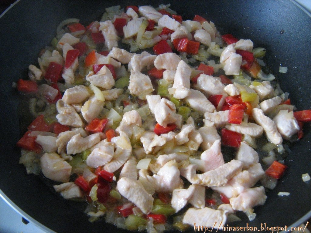 Orez cu pui si legume