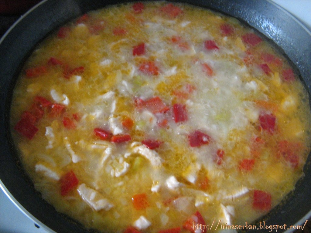 Orez cu pui si legume