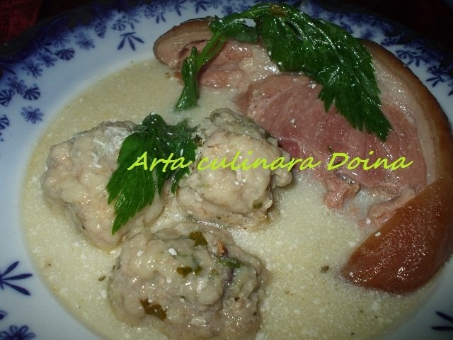 Ciorba de afumatura cu perisoare
