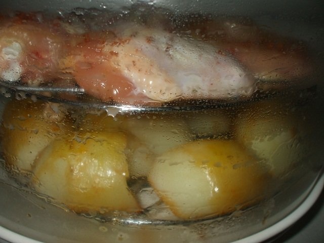 Cartofi si pui la cuptorul cu halogen Oven