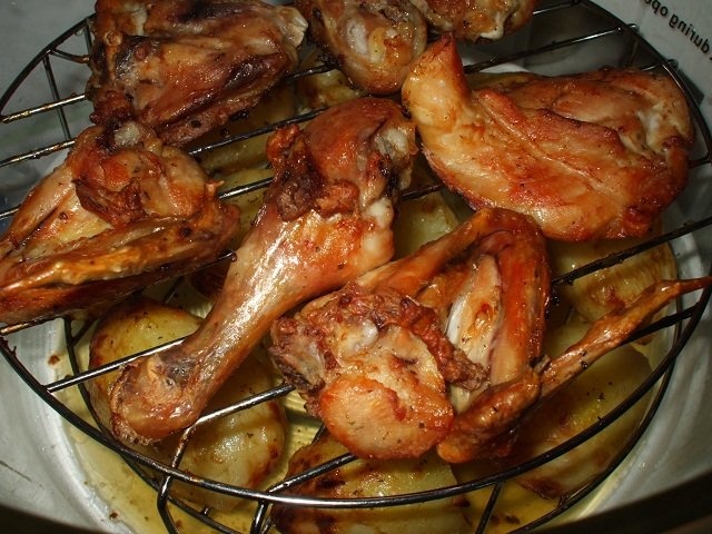 Cartofi si pui la cuptorul cu halogen Oven