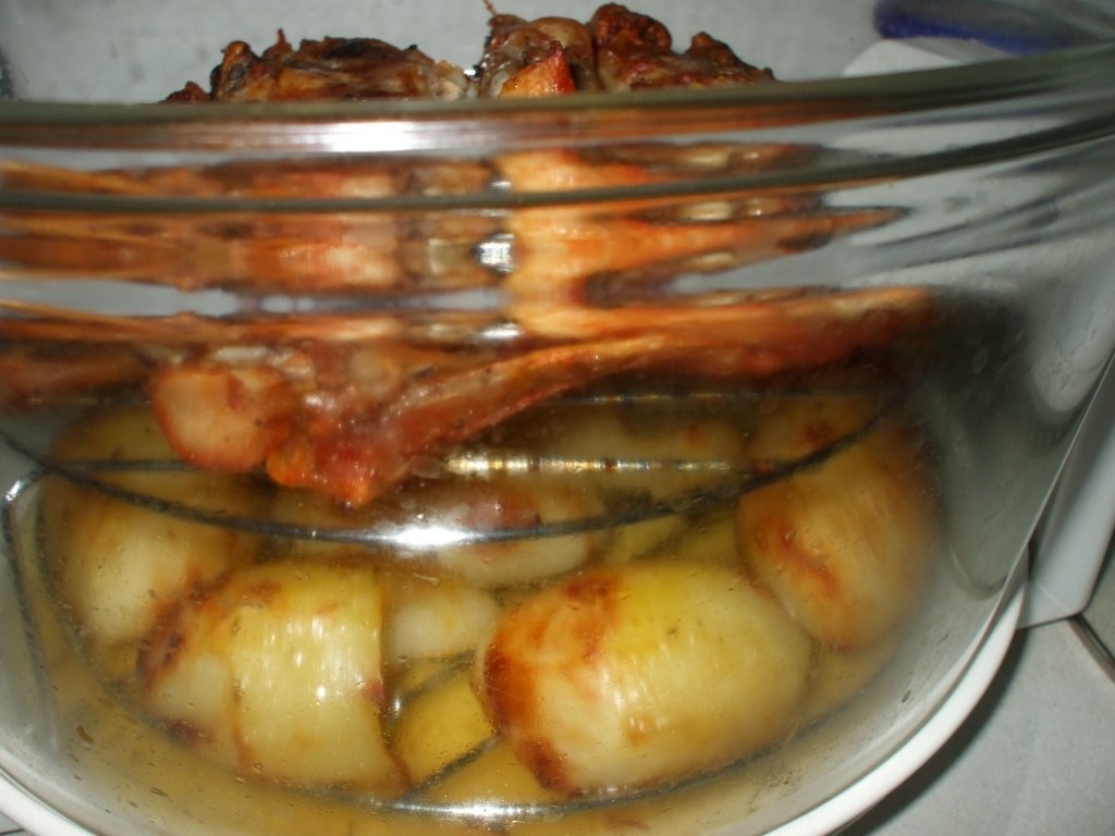 Cartofi si pui la cuptorul cu halogen Oven