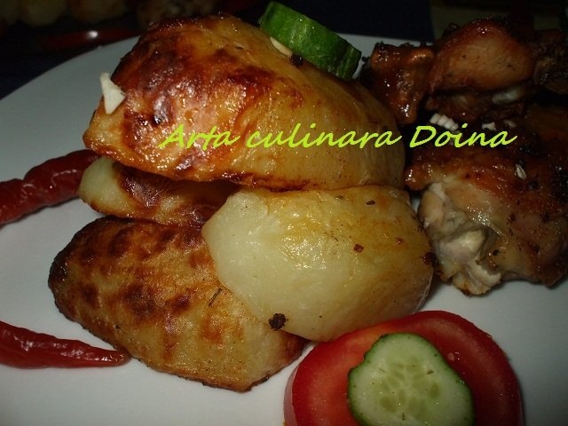 Cartofi si pui la cuptorul cu halogen Oven