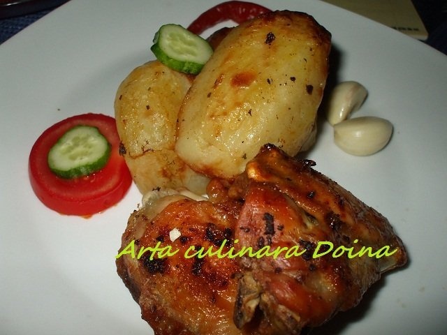 Cartofi si pui la cuptorul cu halogen Oven