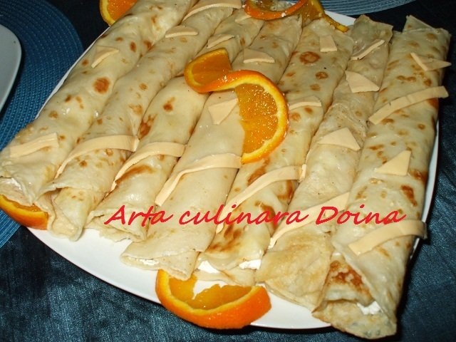 Clatite cu branza (aperitiv sau desert)