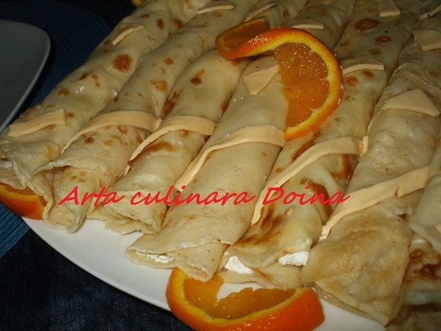 Clatite cu branza (aperitiv sau desert)