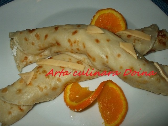 Clatite cu branza (aperitiv sau desert)