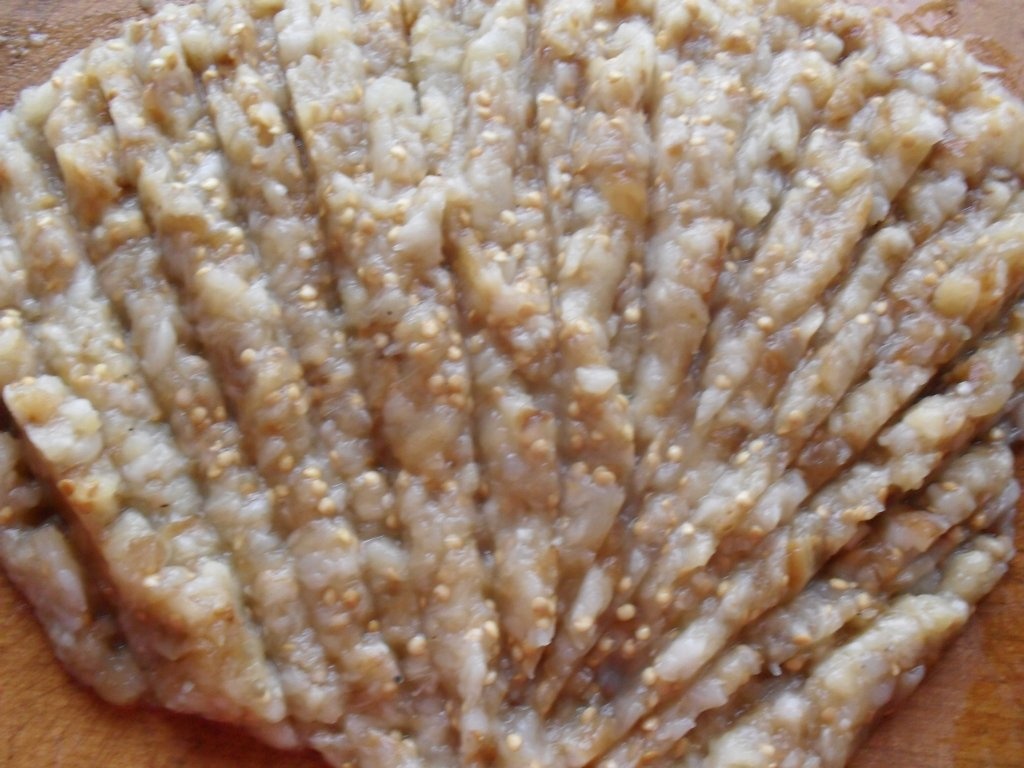 Salata cu maioneza din vinete cu coaja alba