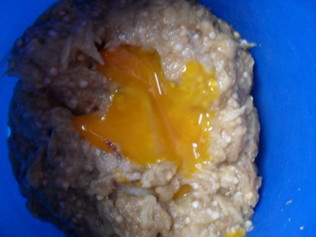 Salata cu maioneza din vinete cu coaja alba