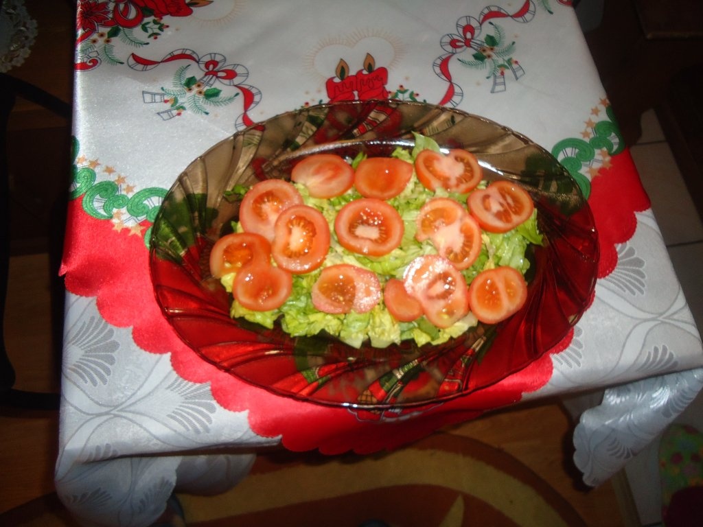 Salata cu somon si batog afumat