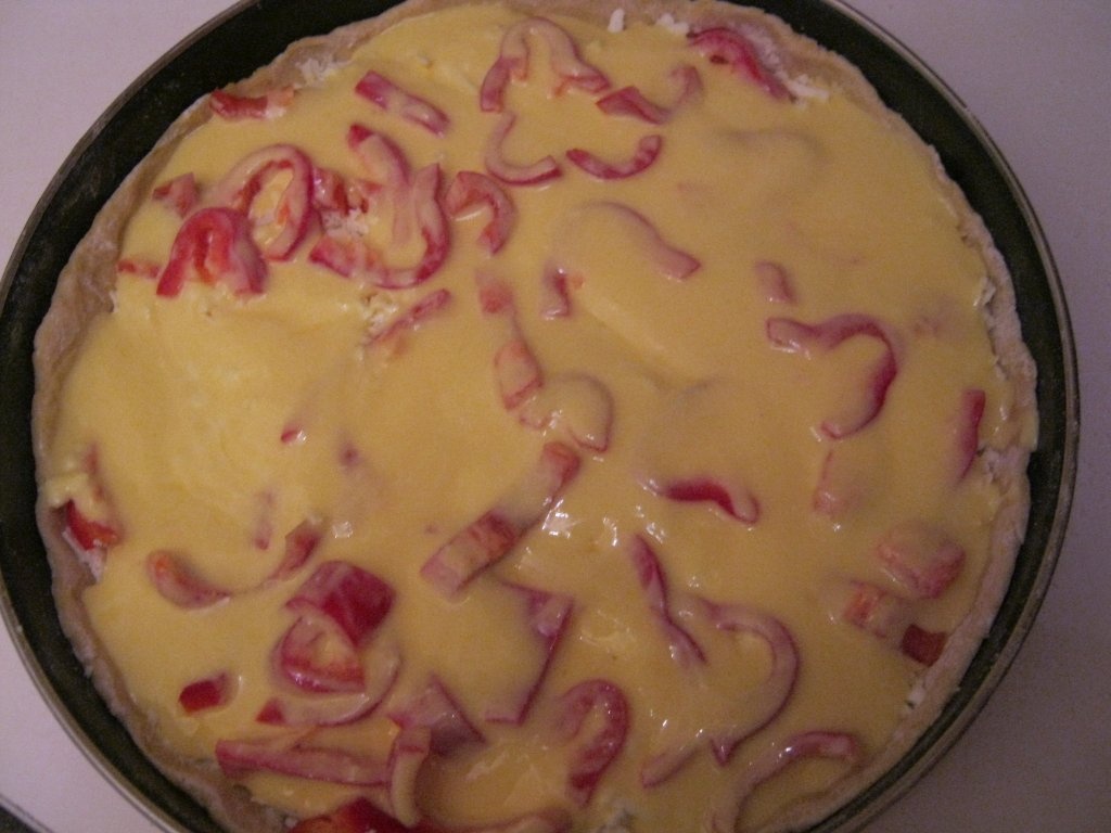 Quiche Lorraine cu ardei