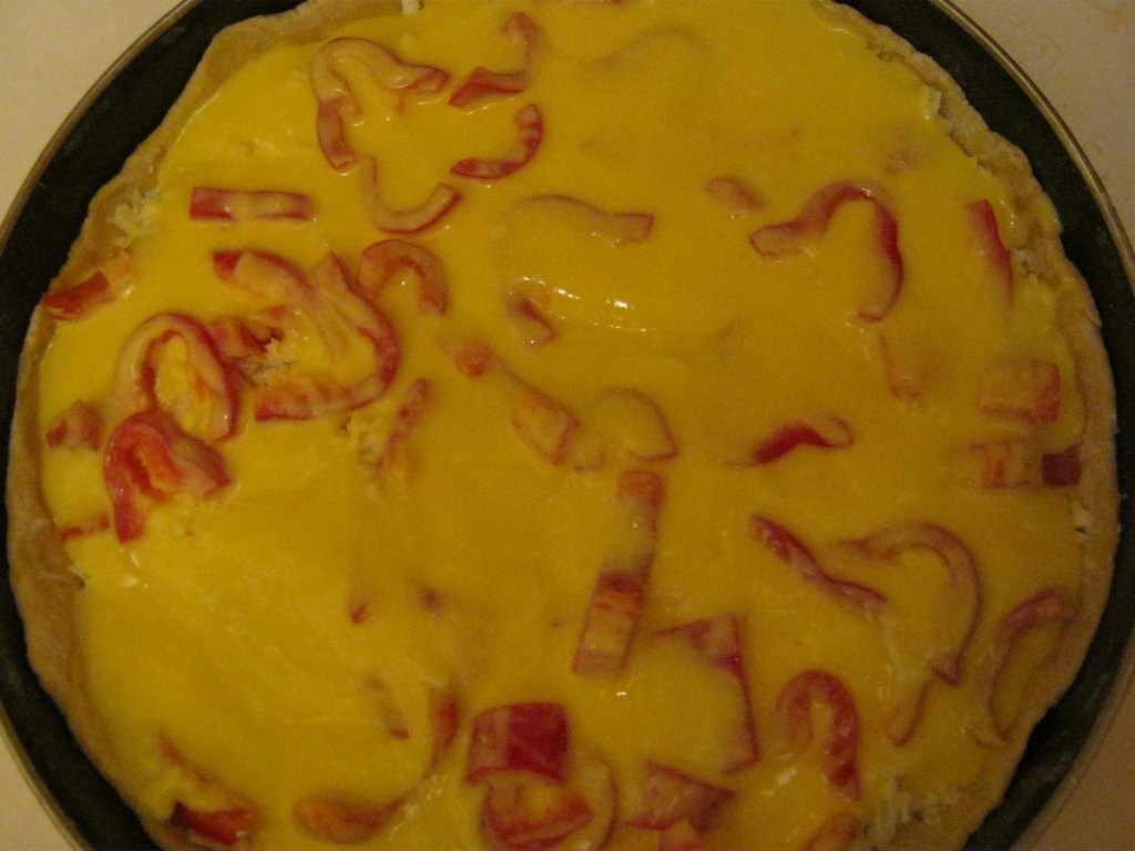 Quiche Lorraine cu ardei